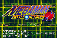 Mega Man Battle Network Title Screen